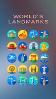 World's Landmarks Poster