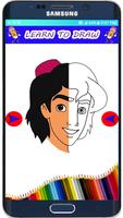 Drawing Book For Aladdin  step by step Affiche