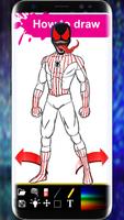 How to Draw Spiderman Book   step by step capture d'écran 2