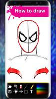 How to Draw Spiderman Book   step by step screenshot 3