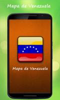 Mapa Wenezueli plakat