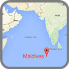 Map of Maldives icône