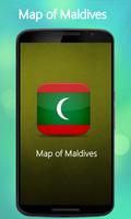 Map of Maldives Affiche