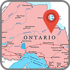 Map of Ontario icône