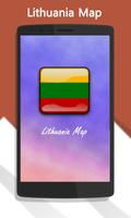 Lithuania Map Affiche