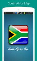 Südafrika Karte Plakat