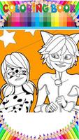 Ladybug & Cat Noir Coloring page app by fans poster