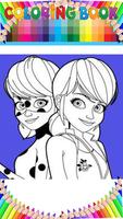 Ladybug & Cat Noir Coloring page app by fans تصوير الشاشة 1