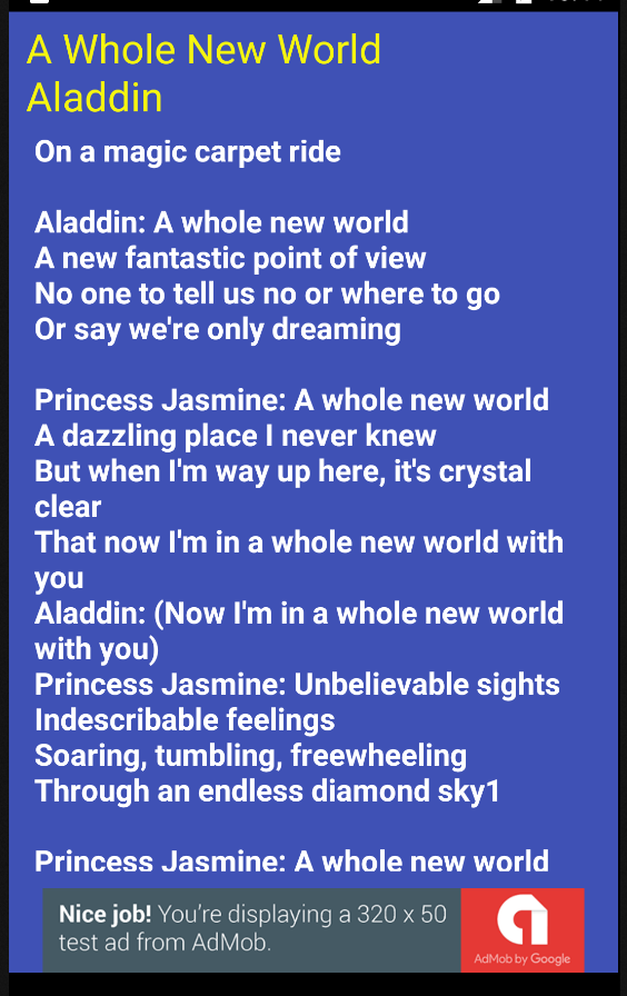 A Whole New World Lyrics Apk 1 0 For Android Download A Whole New World Lyrics Apk Latest Version From Apkfab Com
