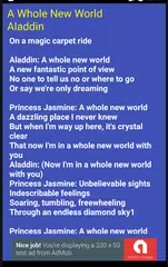 A Whole New World Lyrics Apk 1 0 Download For Android Download A Whole New World Lyrics Apk Latest Version Apkfab Com