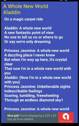 無料で A Whole New World Lyrics アプリの最新版 Apk1 0をダウンロードー Android用 A Whole New World Lyrics Apk の最新バージョンをダウンロード Apkfab Com Jp