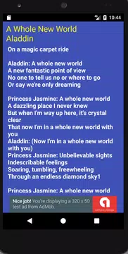 A Whole New World Lyrics Apk 1 0 Download For Android Download A Whole New World Lyrics Apk Latest Version Apkfab Com
