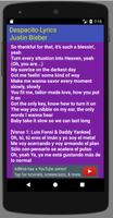 1 Schermata Despacito Lyrics