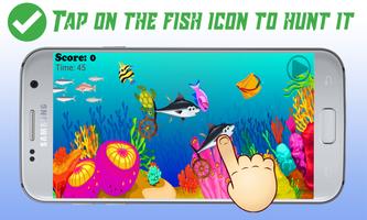 Sea Fish Hunter For Kids Ekran Görüntüsü 1