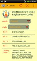 TN Vehicle Reg. Codes screenshot 1