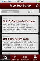 Free Job Search Guide. Affiche