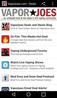 VAPORJOES VAPING DEALS poster