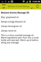 Massage Oil Recipes capture d'écran 1