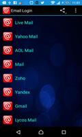 Email Login plakat