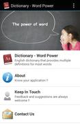 Dictionary - Word Power Cartaz