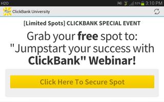 برنامه‌نما Learn to Earn - Clickbank U عکس از صفحه