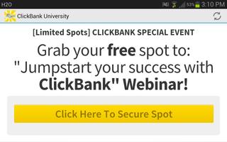 Learn to Earn - Clickbank U Screenshot 1