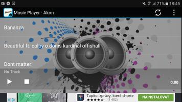 Music Player - Akon captura de pantalla 1