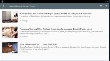 Sports Massage For Men Videos capture d'écran 1