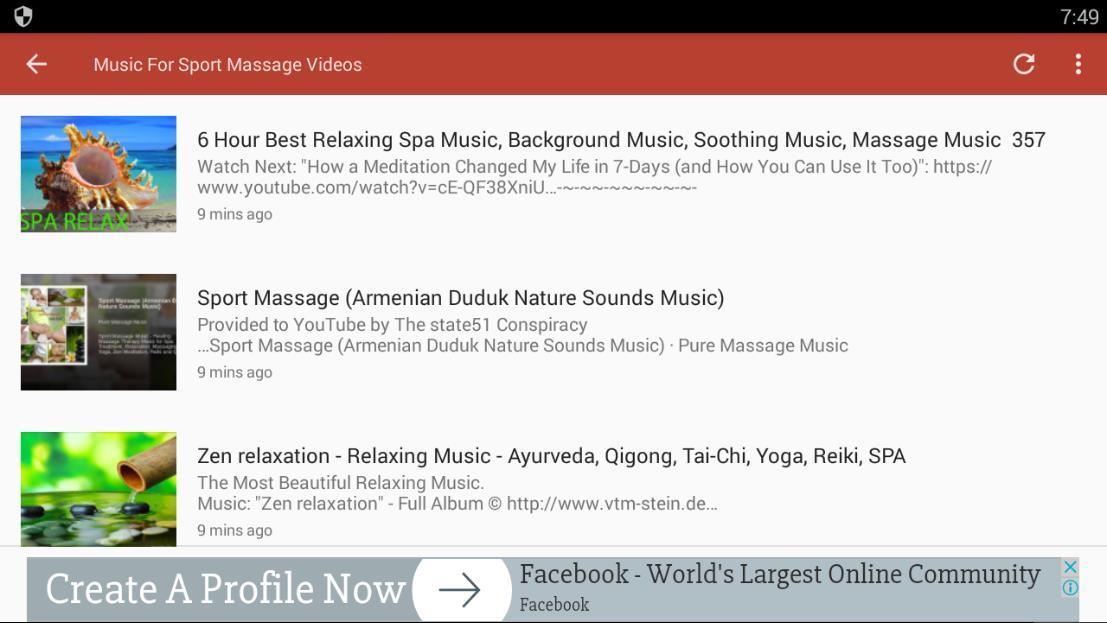 Music For Sport Massage Videos for Android - APK Download