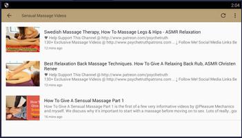 Sensual Massage Videos capture d'écran 2