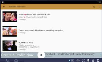 Romantic Kiss Videos تصوير الشاشة 1