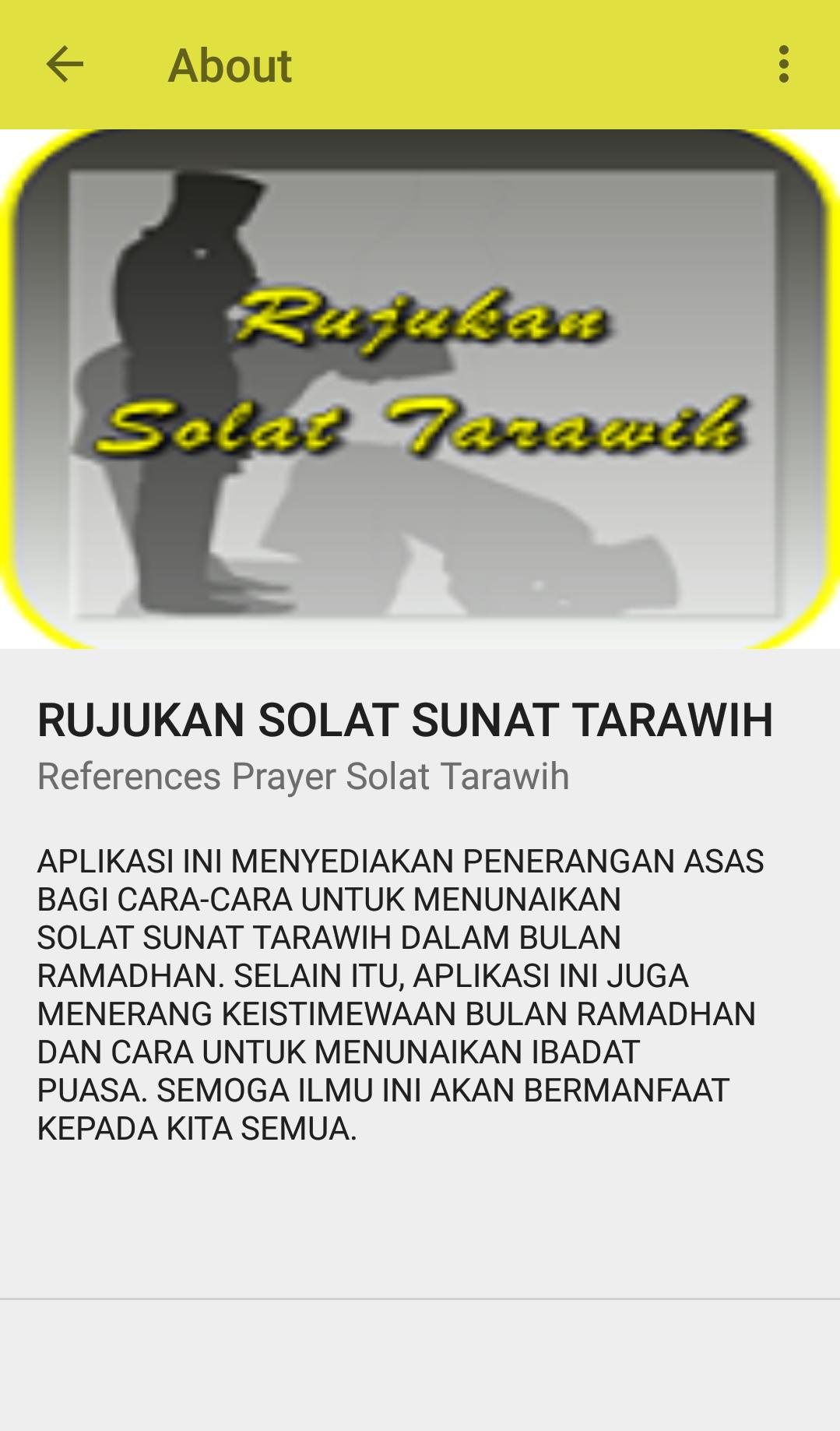 RUJUKAN SOLAT SUNAT TARAWIH安卓下载，安卓版APK | 免费下载