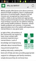 Mental Health First Aid capture d'écran 1