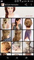 50 Cute Hairstyles الملصق