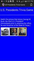 US Presidents Trivia Game capture d'écran 1
