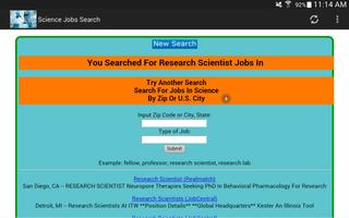 Science Jobs Search 2.0 capture d'écran 3