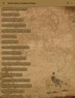 World History Timelines, Maps  Plakat