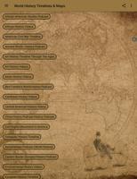 World History Timelines, Maps  Affiche