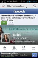 Health Resources Unlimited App capture d'écran 1