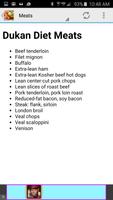 Dukan Diet Food List ảnh chụp màn hình 1