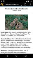 برنامه‌نما Venomous Snakes of America عکس از صفحه