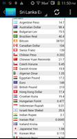 Sri Lanka Exchange rate and converter capture d'écran 3