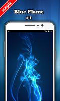 Blue Flame Wallpaper captura de pantalla 1