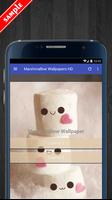 Cute Marshmallow Wallpaper HD Cartaz