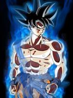 Ultra Blue Saiyan Wallpaper Goku poster