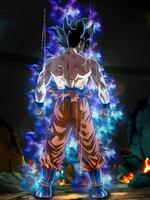 Ultra Blue Saiyan Wallpaper Goku screenshot 1