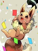 Eeevee Cute Poke Art Wallpaper capture d'écran 3