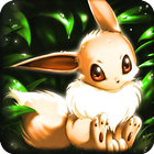 Cute Eevee Wallpaper Poke Art icône