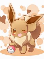 Cute Eevee Wallpaper Poke Art capture d'écran 3