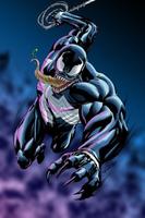 Venom Dark Spider Art Wallpaper Affiche